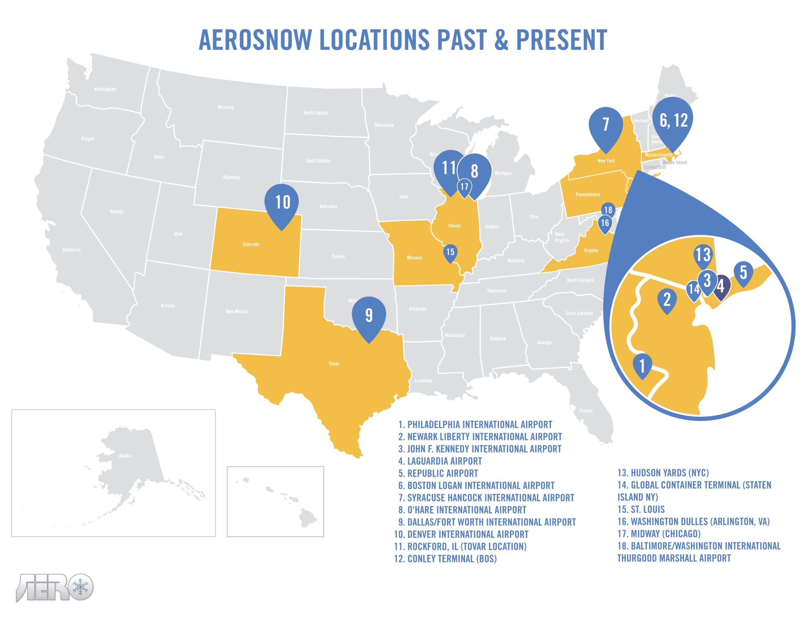 Aerosnow location map