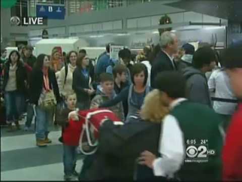 Channel 2 News Chicago Reporting on Snow at O'Hare International Airport